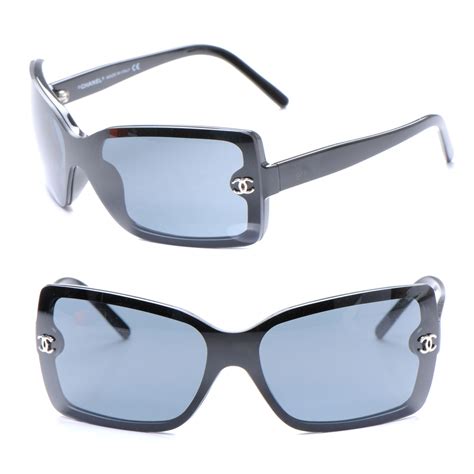 brille chanel|Chanel sunglasses with clear sides.